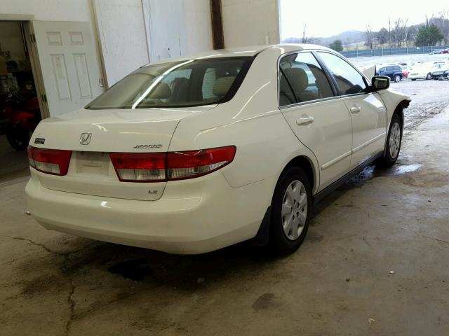 1HGCM56393A104499 - 2003 HONDA ACCORD LX WHITE photo 4