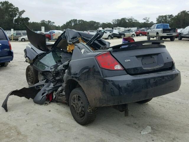 1G8AJ52F44Z187772 - 2004 SATURN ION LEVEL BLACK photo 3