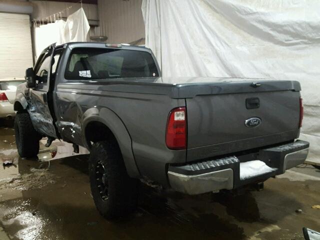 1FTNF21589EB14449 - 2009 FORD F250 SUPER GRAY photo 3