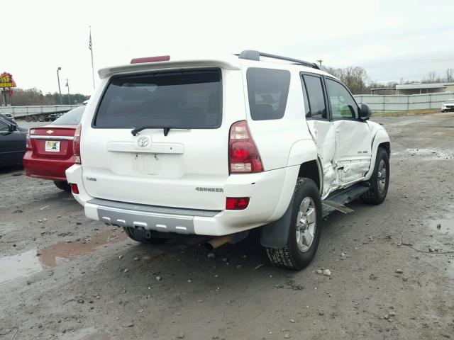 JTEBU14R630016585 - 2003 TOYOTA 4RUNNER SR WHITE photo 4