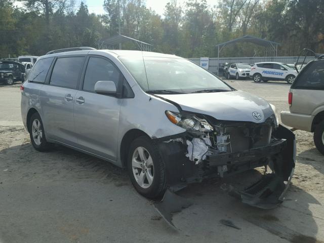 5TDKA3DC8BS006270 - 2011 TOYOTA SIENNA BAS SILVER photo 1