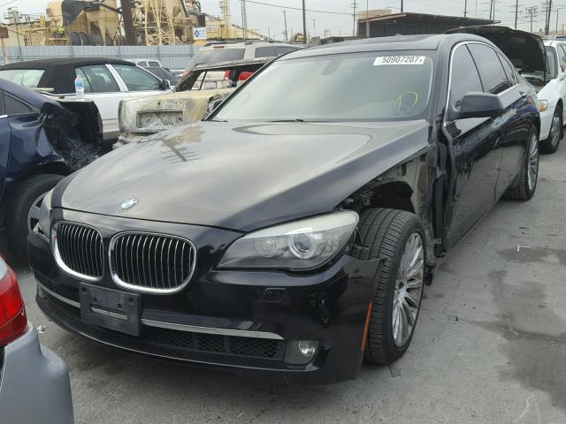 WBAKB8C52ACY63467 - 2010 BMW 750 LI BLACK photo 2