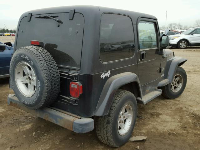 1J4FA59S24P746823 - 2004 JEEP WRANGLER / BLACK photo 4