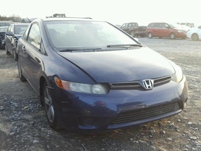 2HGFG12886H540989 - 2006 HONDA CIVIC EX BLUE photo 1