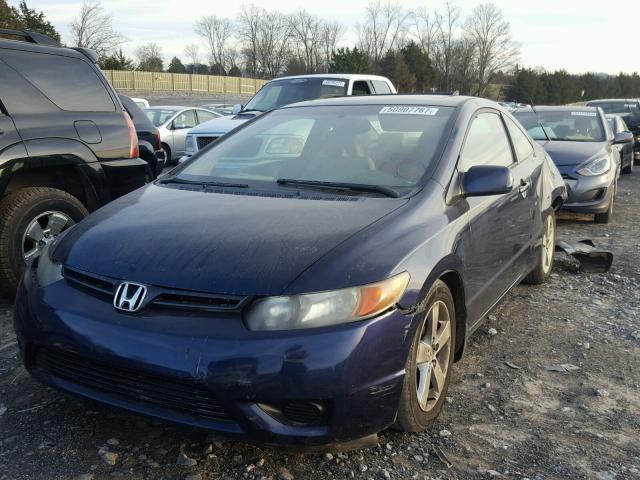 2HGFG12886H540989 - 2006 HONDA CIVIC EX ლურჯი ფოტო 2