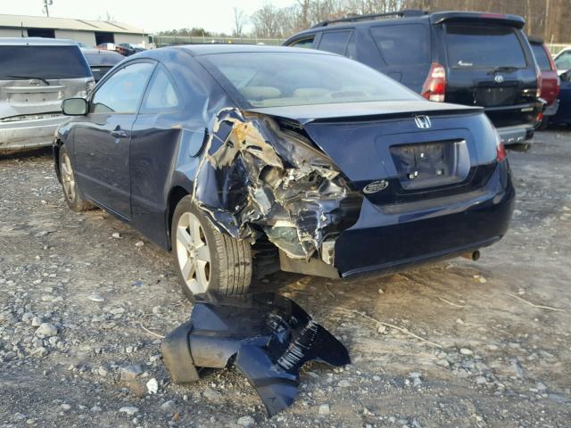 2HGFG12886H540989 - 2006 HONDA CIVIC EX BLUE photo 3