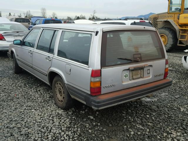 YV1FX8854H1102499 - 1987 VOLVO 740 GLE SILVER photo 3