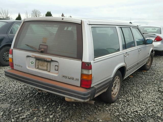 YV1FX8854H1102499 - 1987 VOLVO 740 GLE SILVER photo 4