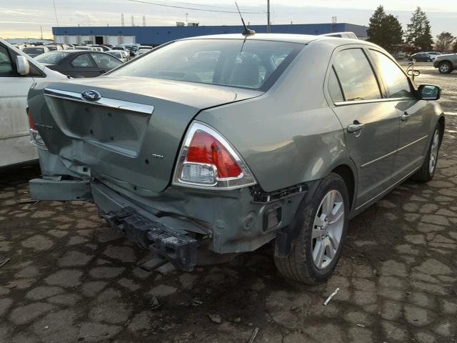 3FAHP08Z39R106804 - 2009 FORD FUSION SEL GREEN photo 4