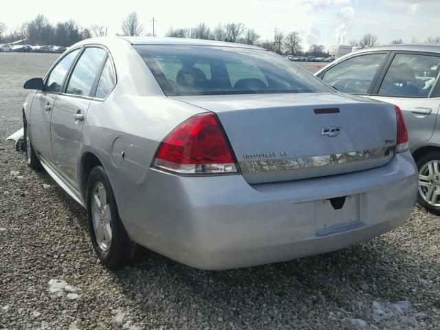 2G1WB5EK5A1109676 - 2010 CHEVROLET IMPALA LT SILVER photo 3