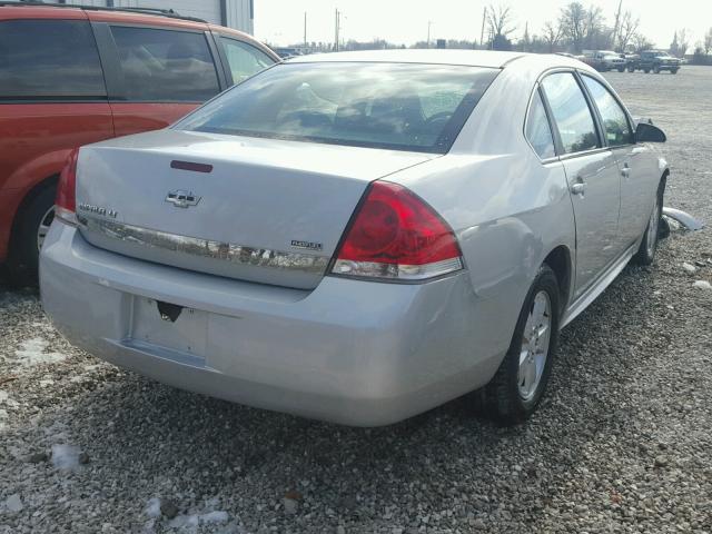 2G1WB5EK5A1109676 - 2010 CHEVROLET IMPALA LT SILVER photo 4