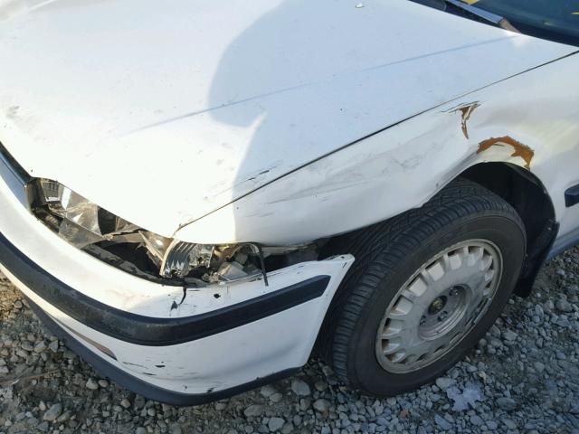 JHMCB7663MC086709 - 1991 HONDA ACCORD EX WHITE photo 9