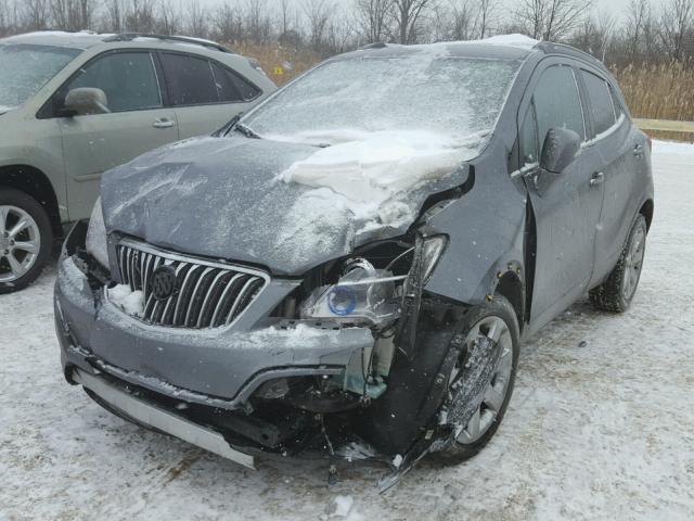 KL4CJCSB2EB688891 - 2014 BUICK ENCORE GRAY photo 2