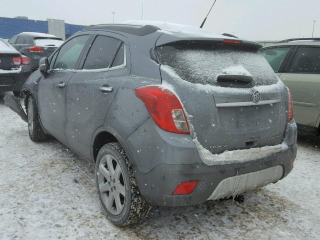 KL4CJCSB2EB688891 - 2014 BUICK ENCORE GRAY photo 3