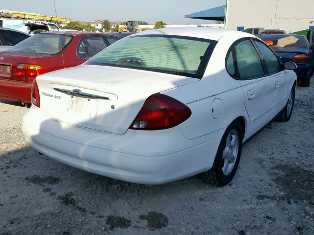 1FAFP55UX1A115866 - 2001 FORD TAURUS SES WHITE photo 4