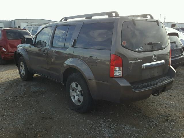 5N1AR18U18C665521 - 2008 NISSAN PATHFINDER BROWN photo 3