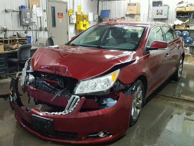 1G4GC5EG1AF284287 - 2010 BUICK LACROSSE C MAROON photo 2