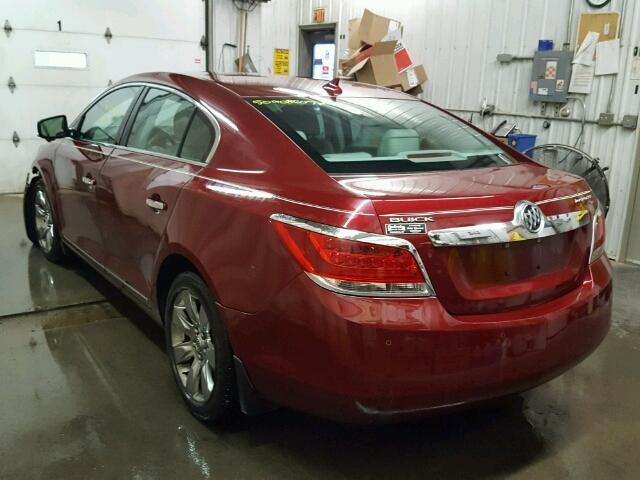 1G4GC5EG1AF284287 - 2010 BUICK LACROSSE C MAROON photo 3