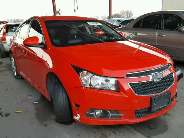 1G1PG5SB4E7378948 - 2014 CHEVROLET CRUZE LTZ RED photo 1