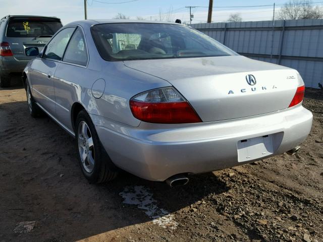 19UYA42423A014280 - 2003 ACURA 3.2CL SILVER photo 3