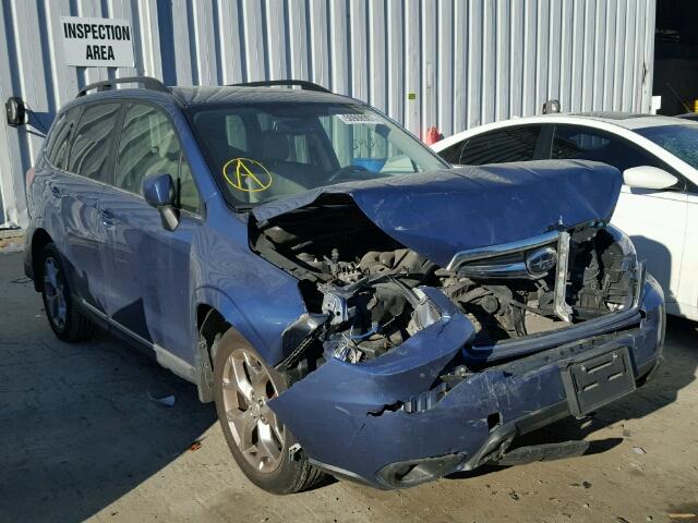 JF2SJAUC2FH572148 - 2015 SUBARU FORESTER 2 BLUE photo 1