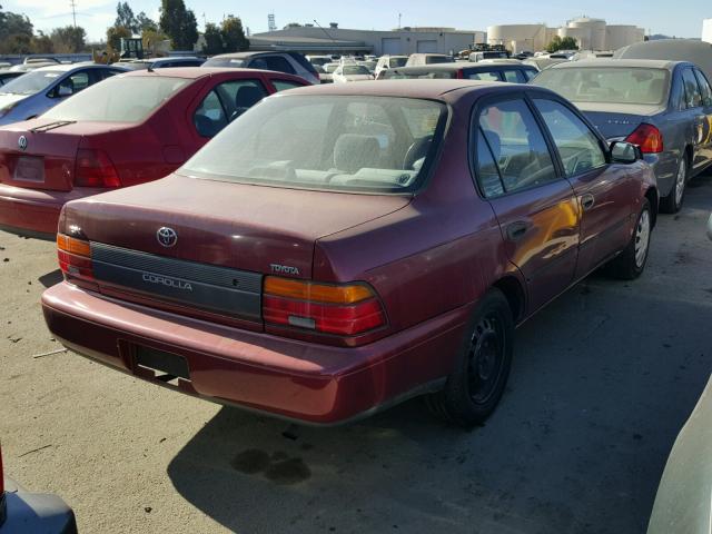 1NXAE09B7SZ349500 - 1995 TOYOTA COROLLA LE RED photo 4