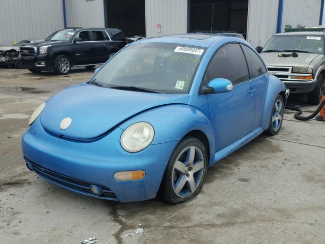 3VWGK31CX4M421470 - 2004 VOLKSWAGEN NEW BEETLE BLUE photo 2