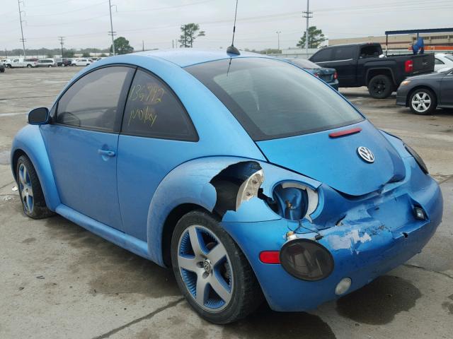 3VWGK31CX4M421470 - 2004 VOLKSWAGEN NEW BEETLE 蓝色 照片 3