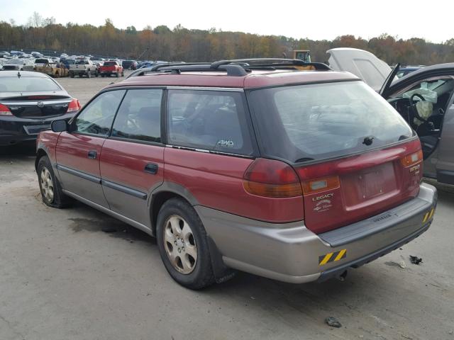 4S3BG685XW7654785 - 1998 SUBARU LEGACY 30T RED photo 3