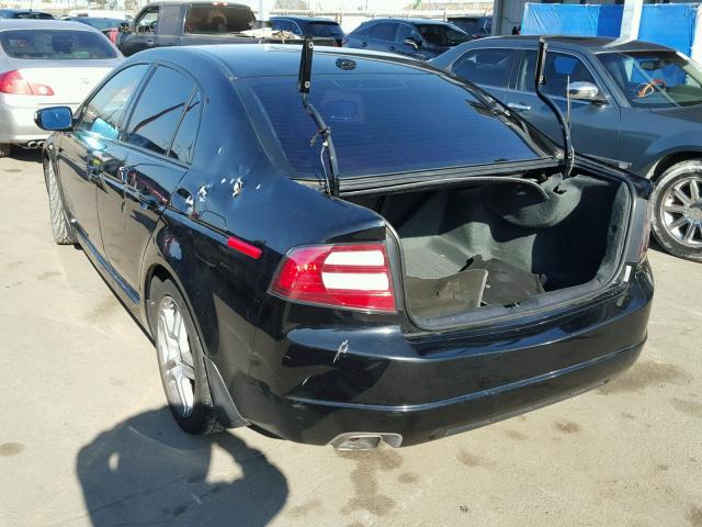 19UUA66248A026098 - 2008 ACURA TL BLACK photo 3