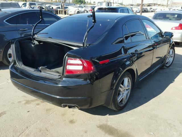 19UUA66248A026098 - 2008 ACURA TL BLACK photo 4