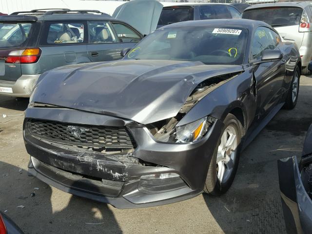 1FA6P8AM2F5413738 - 2015 FORD MUSTANG GRAY photo 2