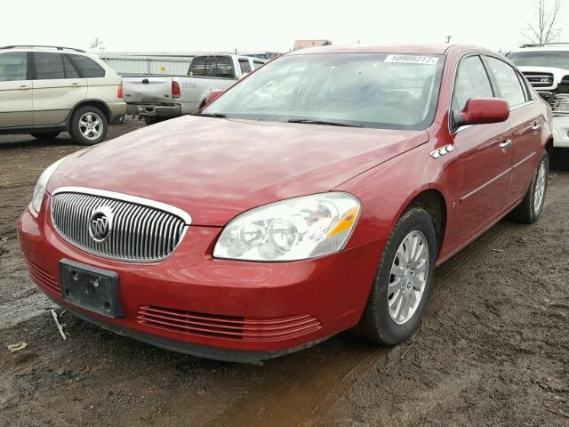 1G4HP57278U182590 - 2008 BUICK LUCERNE CX RED photo 2