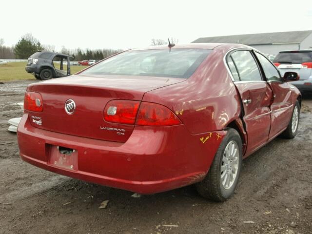 1G4HP57278U182590 - 2008 BUICK LUCERNE CX RED photo 4