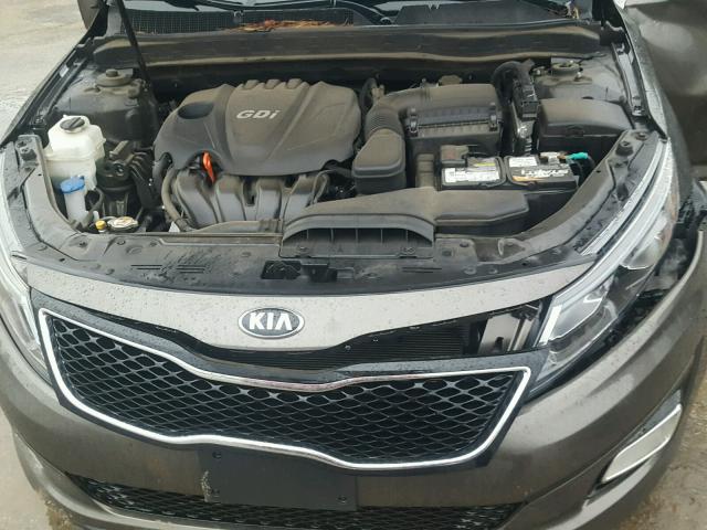 5XXGM4A70EG270518 - 2014 KIA OPTIMA LX BROWN photo 7