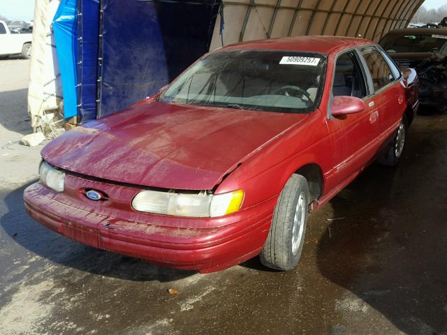 1FALP52UXSA280583 - 1995 FORD TAURUS GL RED photo 2