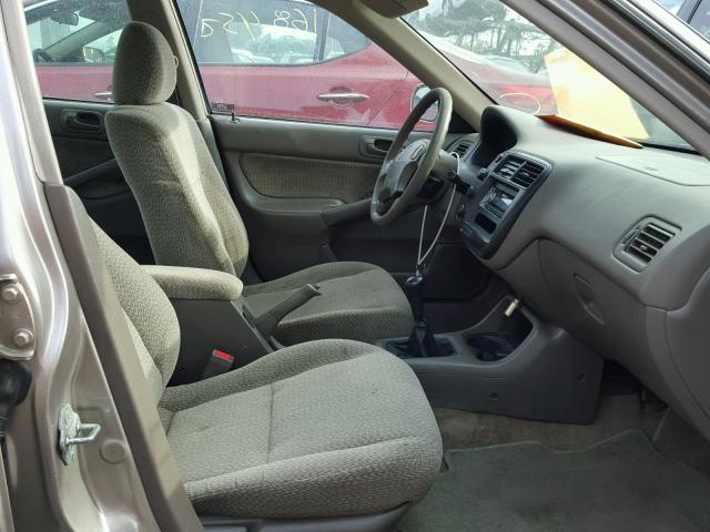 2HGEJ8544YH522300 - 2000 HONDA CIVIC EX 金色 照片 5