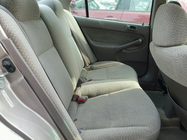 2HGEJ8544YH522300 - 2000 HONDA CIVIC EX 金色 照片 6