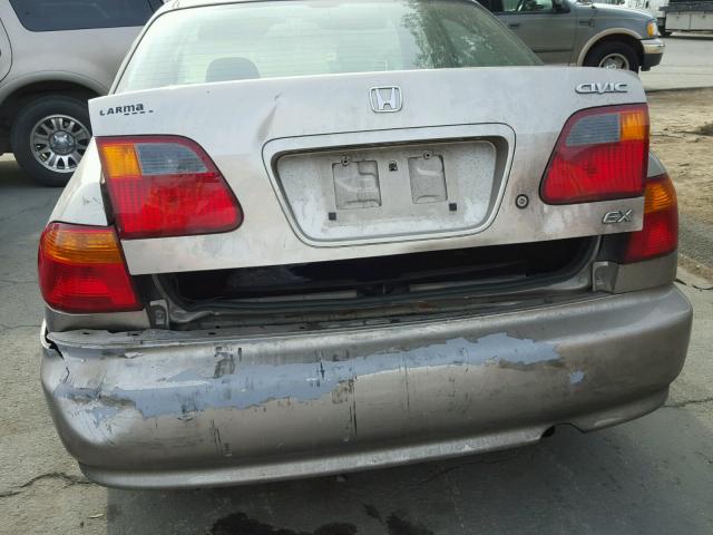 2HGEJ8544YH522300 - 2000 HONDA CIVIC EX 金色 照片 9
