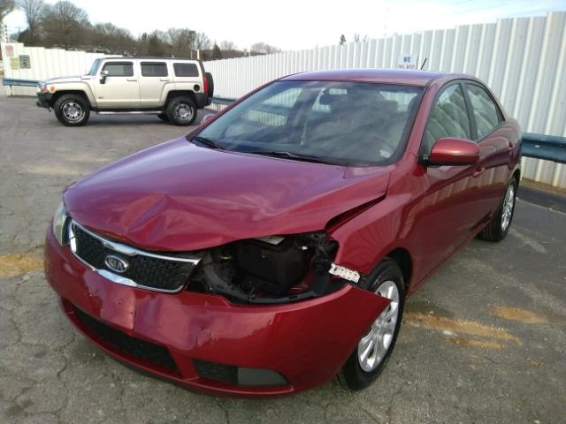 KNAFU4A24B5391808 - 2011 KIA FORTE EX RED photo 2