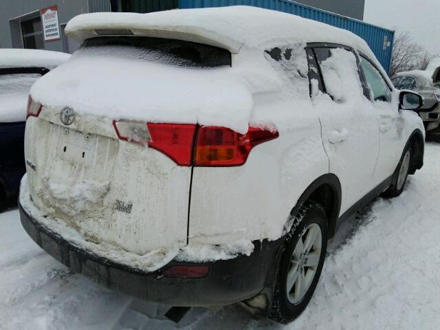 2T3RFREVXDW036200 - 2013 TOYOTA RAV4 XLE WHITE photo 4