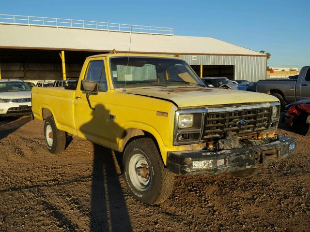 1FDHF28GXCRA21447 - 1982 FORD F250 YELLOW photo 1
