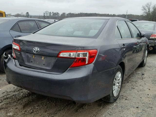 4T1BF1FK3EU870343 - 2014 TOYOTA CAMRY L GRAY photo 4