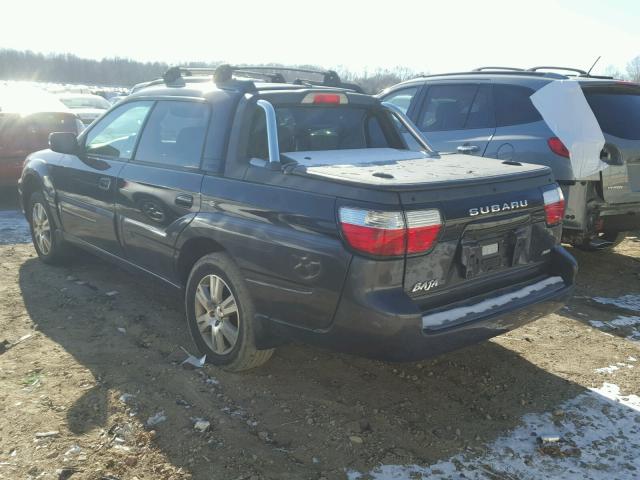 4S4BT63C755107027 - 2005 SUBARU BAJA TURBO BLACK photo 3