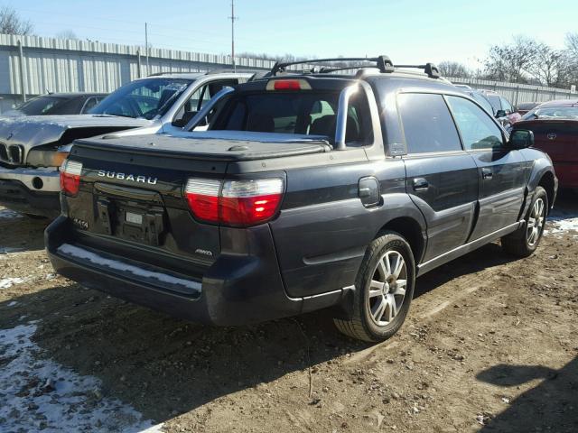 4S4BT63C755107027 - 2005 SUBARU BAJA TURBO BLACK photo 4