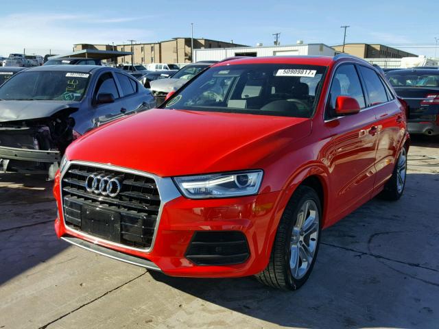 WA1HCCFSXHR011741 - 2017 AUDI Q3 PREMIUM RED photo 2