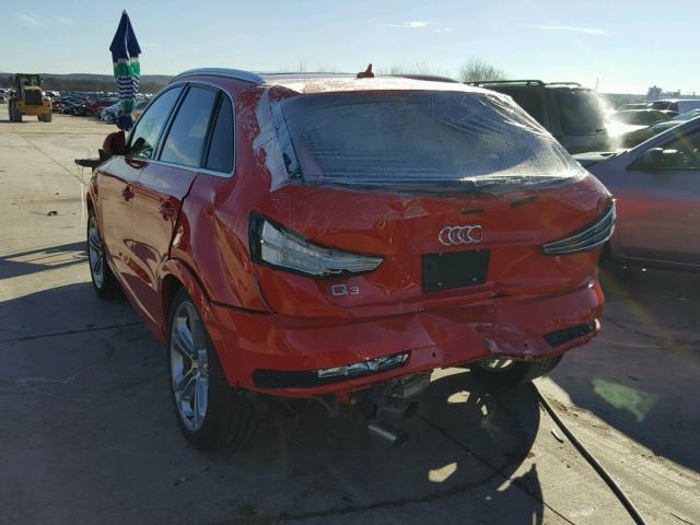 WA1HCCFSXHR011741 - 2017 AUDI Q3 PREMIUM RED photo 3