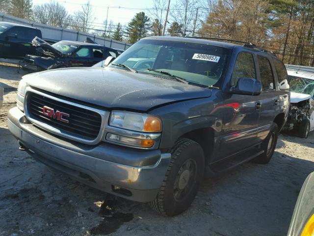 1GKEK13T81J192845 - 2001 GMC YUKON GRAY photo 2