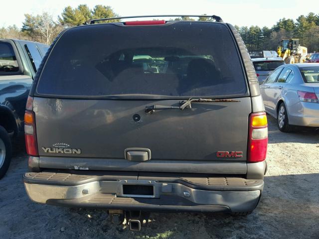 1GKEK13T81J192845 - 2001 GMC YUKON GRAY photo 9