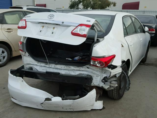 2T1BU4EE2BC547269 - 2011 TOYOTA COROLLA BA WHITE photo 4